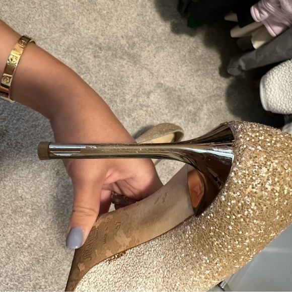 AUTHENTIC Jimmy Choo Romy 100 Glitter Pump - Picture 9 of 10